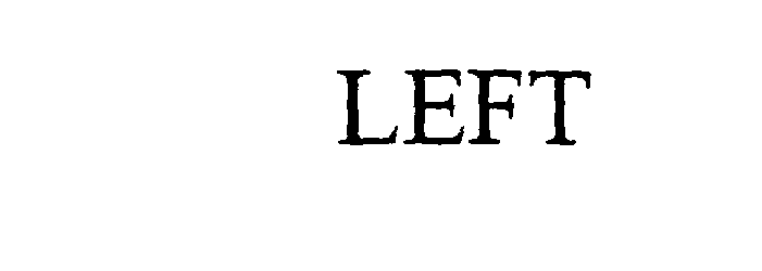 Trademark Logo LEFT