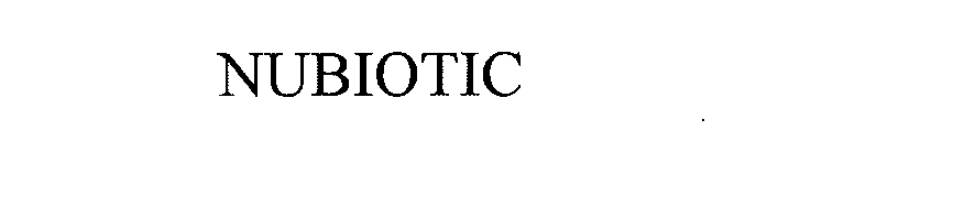 Trademark Logo NUBIOTIC