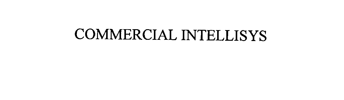 Trademark Logo COMMERCIAL INTELLISYS