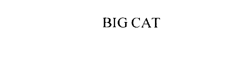 Trademark Logo BIG CAT