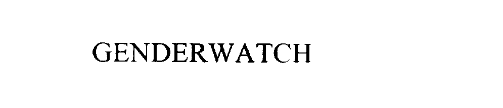 Trademark Logo GENDERWATCH