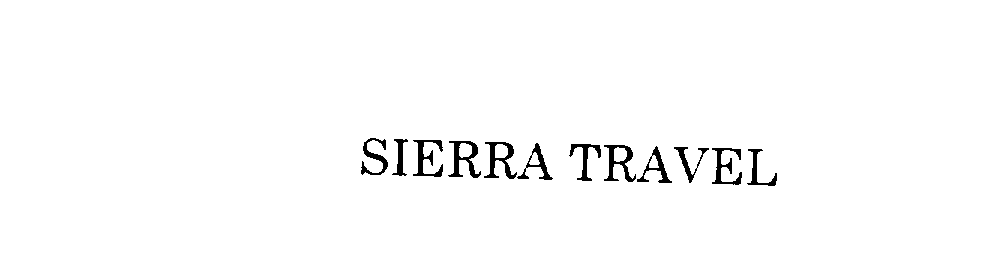  SIERRA TRAVEL
