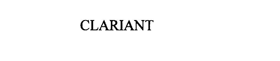 Trademark Logo CLARIANT