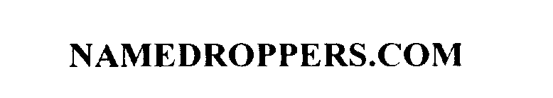 Trademark Logo NAMEDROPPERS.COM
