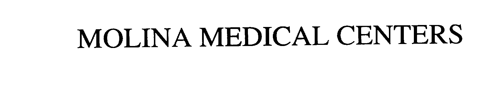 Trademark Logo MOLINA MEDICAL CENTERS