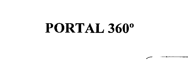 Trademark Logo PORTAL 360 (DEGREES)