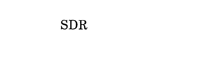 Trademark Logo SDR