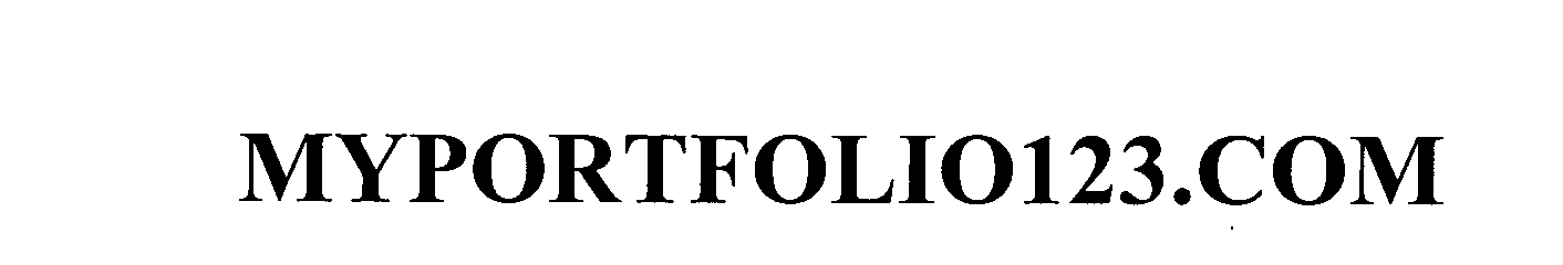 Trademark Logo MYPORTFOLIO123.COM