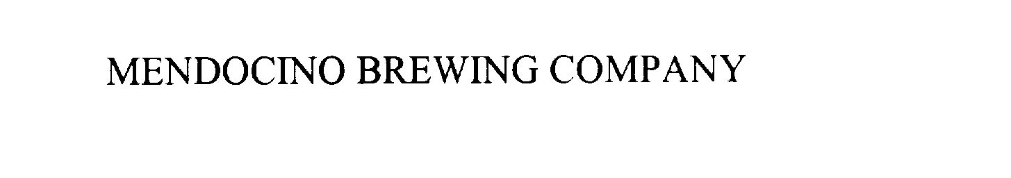 Trademark Logo MENDOCINO BREWING COMPANY