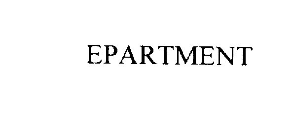 Trademark Logo EPARTMENT