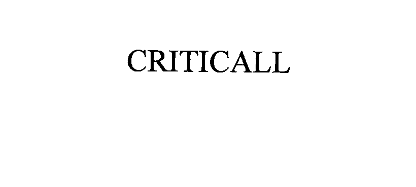 Trademark Logo CRITICALL