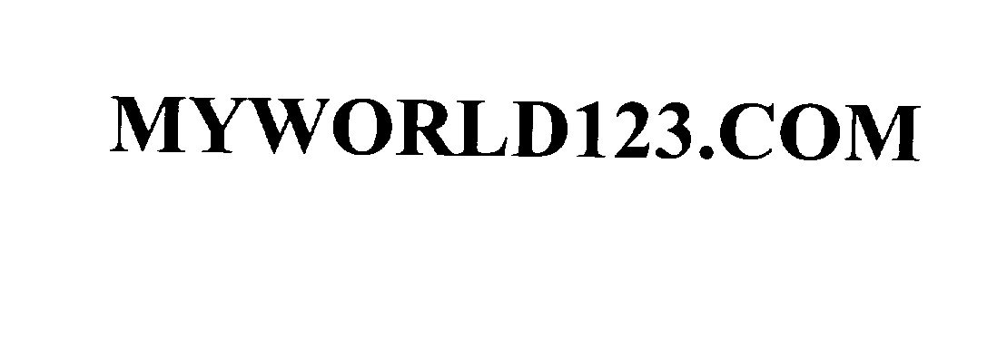 Trademark Logo MYWORLD123.COM