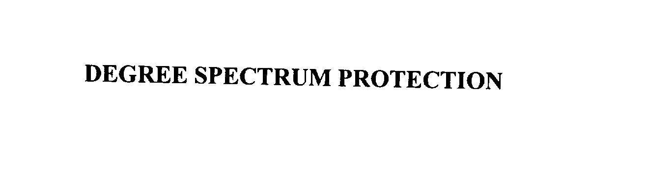 Trademark Logo DEGREE SPECTRUM PROTECTION