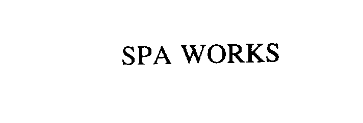 Trademark Logo SPA WORKS
