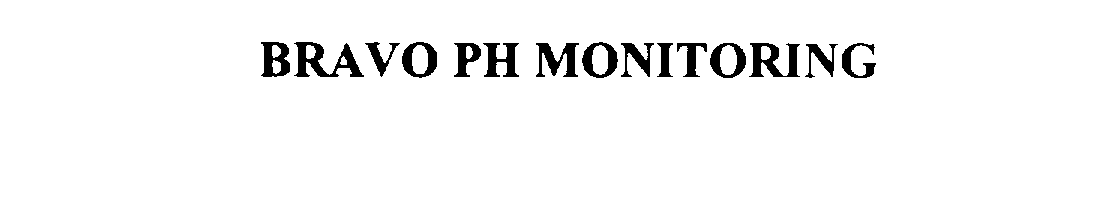 Trademark Logo BRAVO PH MONITORING