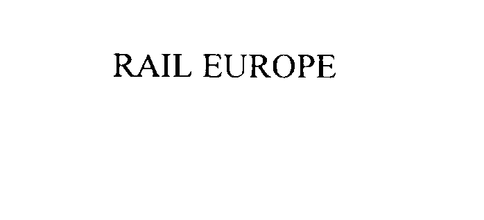 Trademark Logo RAIL EUROPE