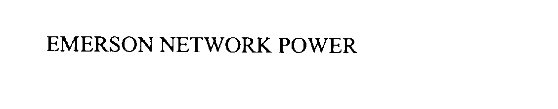 EMERSON NETWORK POWER