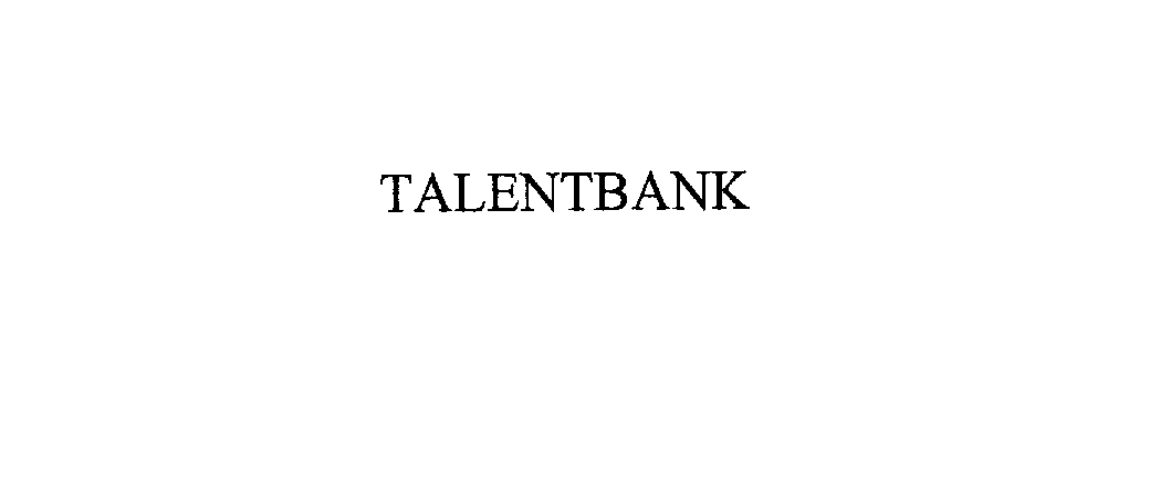 Trademark Logo TALENTBANK