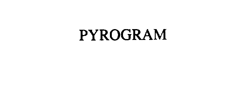 Trademark Logo PYROGRAM