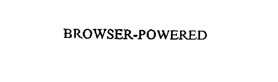 Trademark Logo BROWSER-POWERED