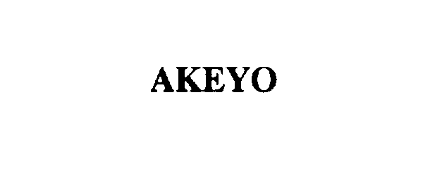Trademark Logo AKEYO
