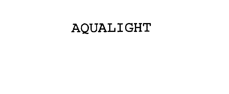 Trademark Logo AQUALIGHT