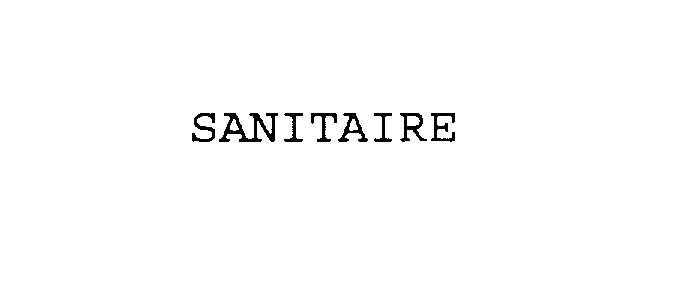 Trademark Logo SANITAIRE