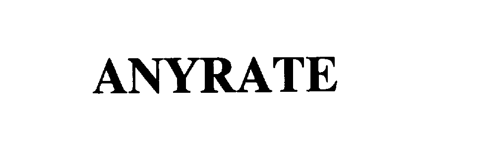 Trademark Logo ANYRATE
