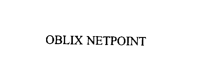 Trademark Logo OBLIX NETPOINT