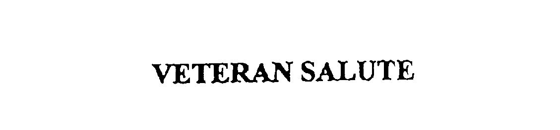 Trademark Logo VETERAN SALUTE