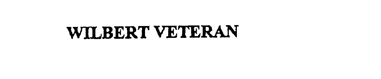 Trademark Logo WILBERT VETERAN