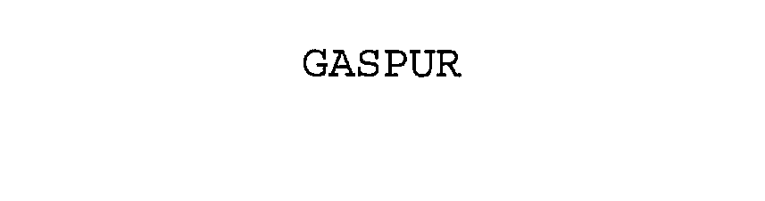 Trademark Logo GASPUR
