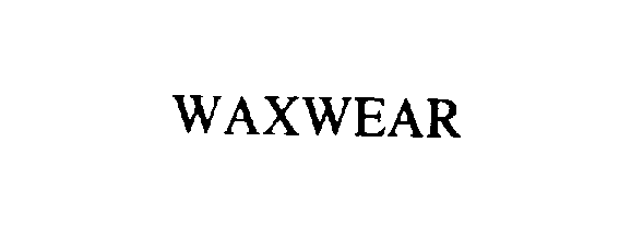 Trademark Logo WAXWEAR