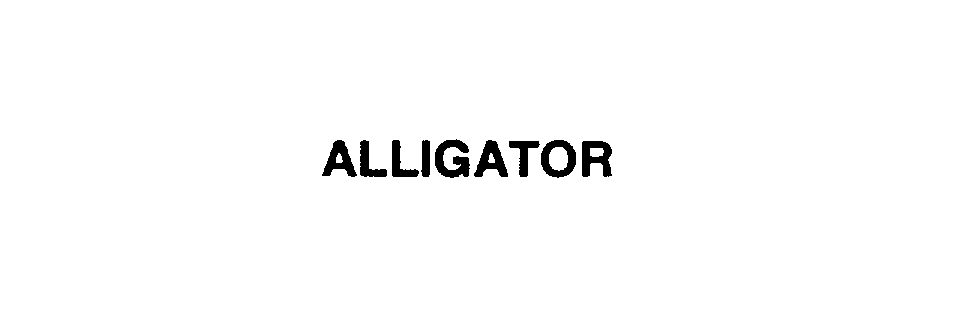 Trademark Logo ALLIGATOR