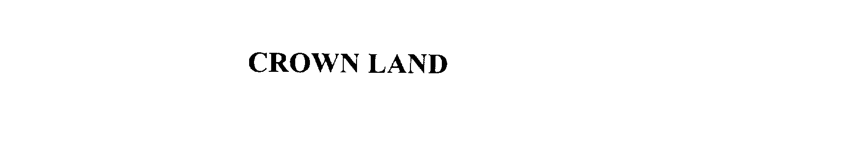 Trademark Logo CROWN LAND