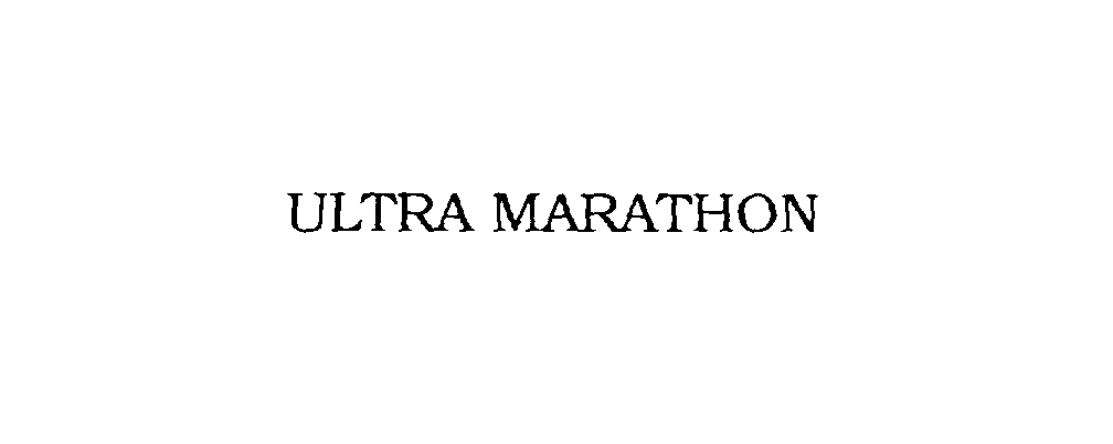 Trademark Logo ULTRA MARATHON