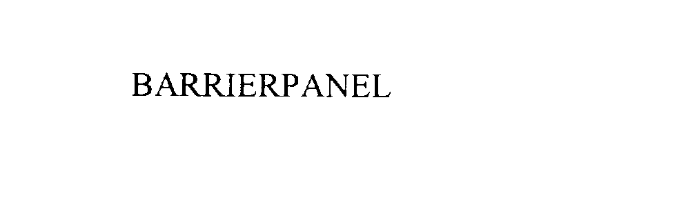 Trademark Logo BARRIERPANEL