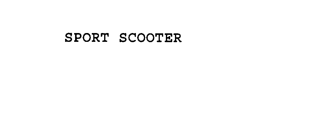  SPORT SCOOTER