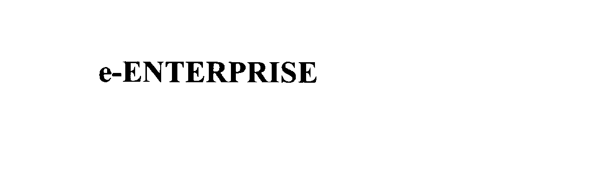 Trademark Logo E-ENTERPRISE