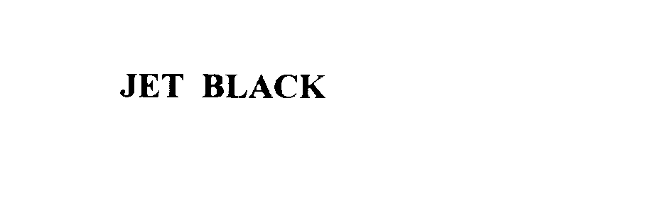 Trademark Logo JET BLACK