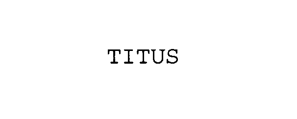 Trademark Logo TITUS