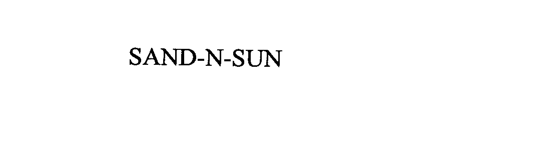 Trademark Logo SAND-N-SUN