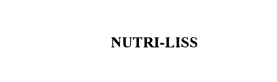Trademark Logo NUTRI-LISS