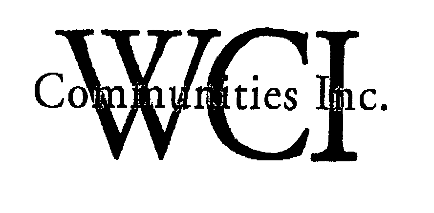 Trademark Logo WCI COMMUNITIES INC.