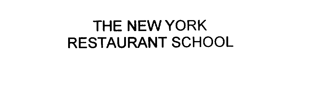 Trademark Logo THE NEW YORK RESTAURANT SCHOOL