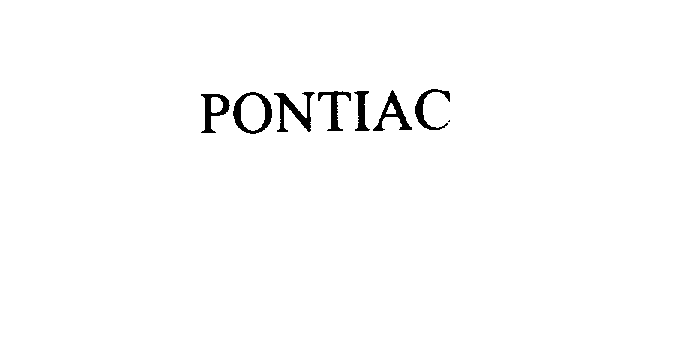 Trademark Logo PONTIAC