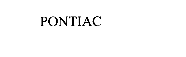 Trademark Logo PONTIAC