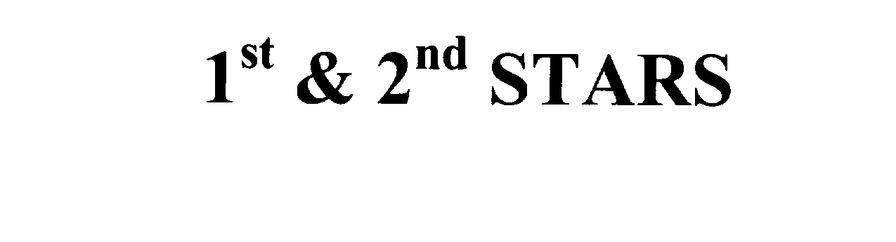 Trademark Logo 1ST & 2ND STARS