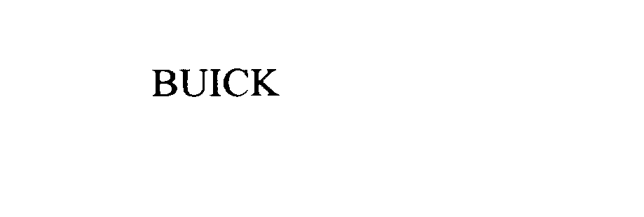 Trademark Logo BUICK