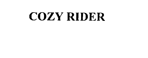  COZY RIDER